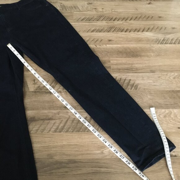 R Jeans Dark Bluish Black Curvy Super High Rise Denim Jeans 34 Tall - Picture 9 of 10